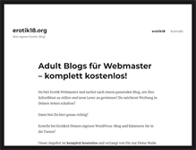 Tablet Screenshot of erotik18.org